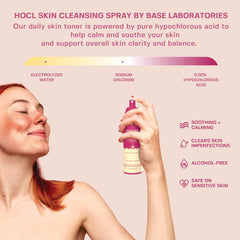 BASE LABORATORIES fine spray mist texture in air demonstrating lightweight, fast-drying feel