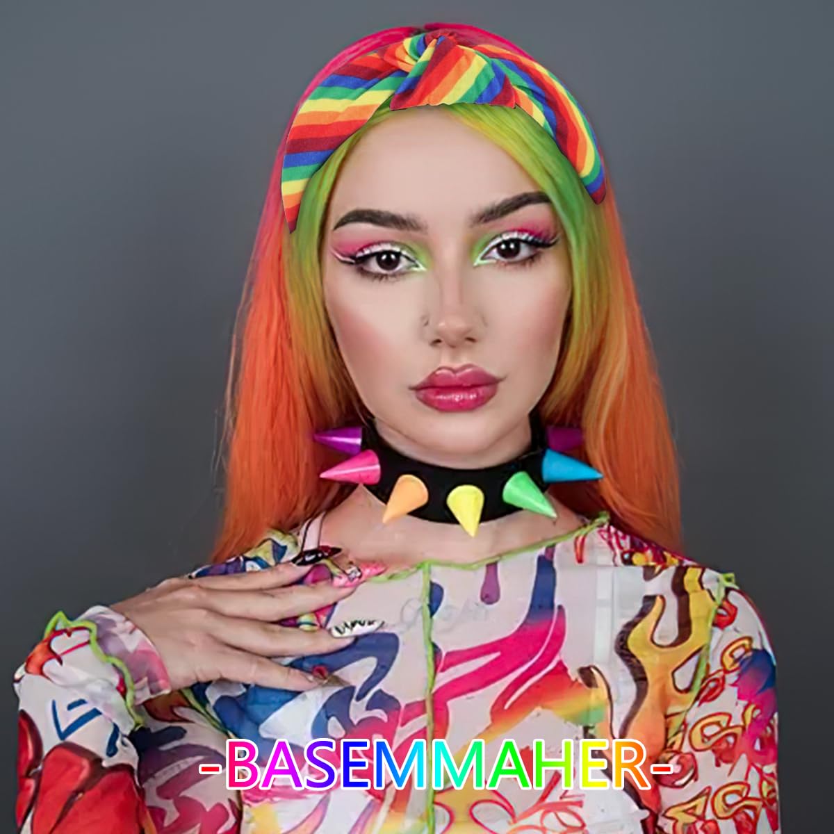 BASEMMAHER worn at a parade demonstrating secure fit and festive color boost