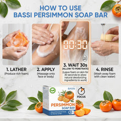 BASSI persimmon extract bowl highlighting natural ingredient potency