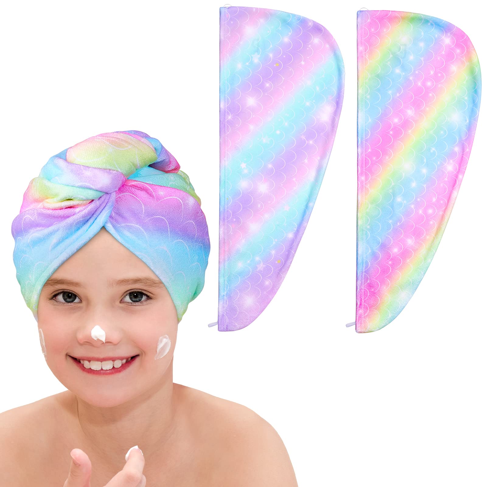 Basumee turban in bathroom setting showing practical everyday use