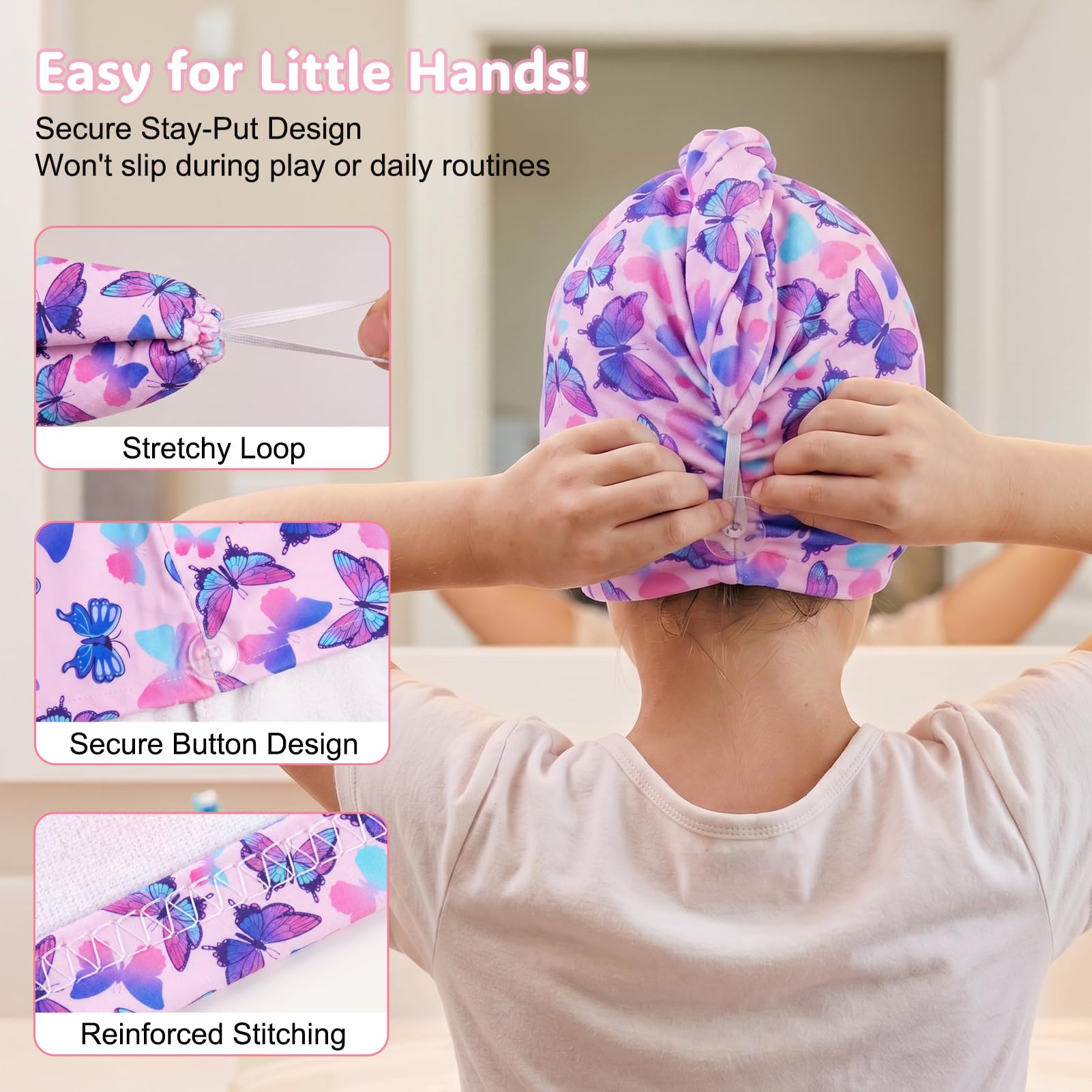 Basumee button and elastic loop detail demonstrating secure wrap and slip-resistant hold