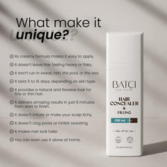 BATCI HAIR ATELIER 30ml beside coin for scale emphasizing portable convenience