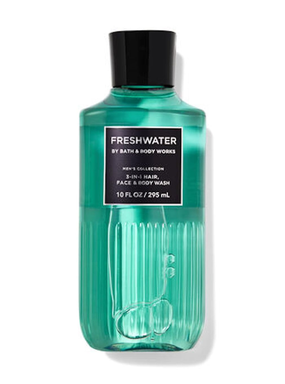 Bath & Body Works Bourbon Freshwater front bottle view showing fragrance and convenience