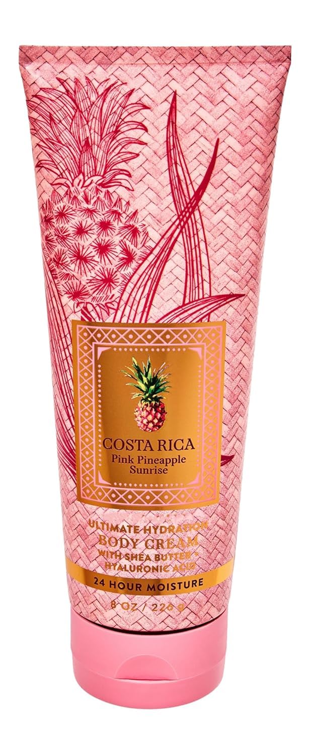 Bath & Body Works front jar shot showing label and tropical scent benefit