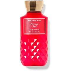 Bath & Body Works Forever Red front bottle showing label and moisturizing benefit