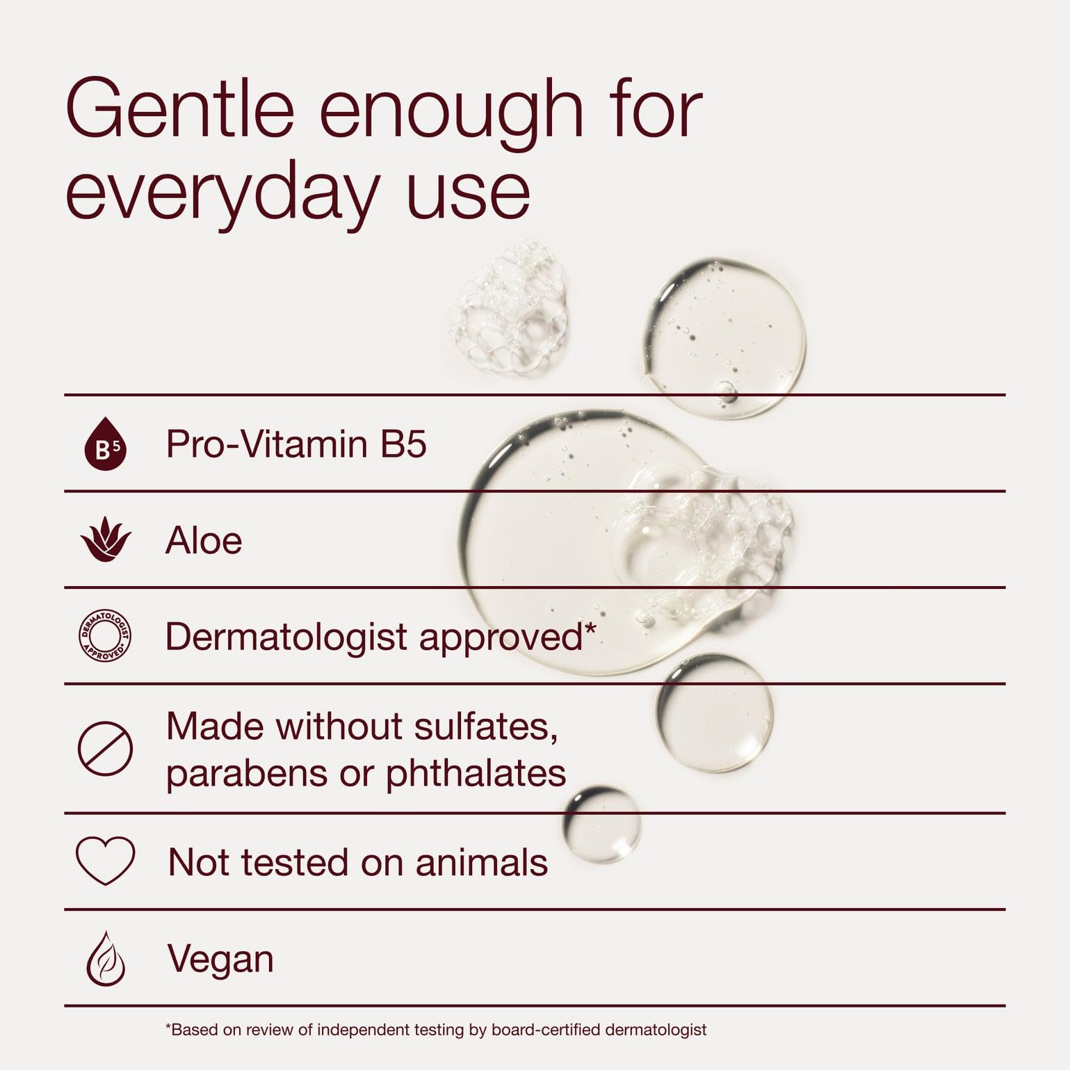 Bath & Body Works ingredient label highlighting pro-vitamin B5 and aloe