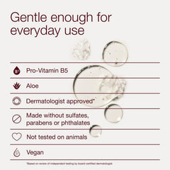 Bath & Body Works ingredient label highlighting pro-vitamin B5 and aloe