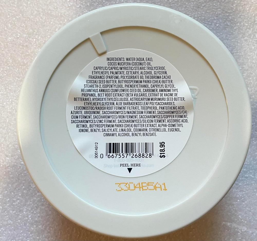 Bath & Body Works butter texture close-up showing creamy spread for deep hydration