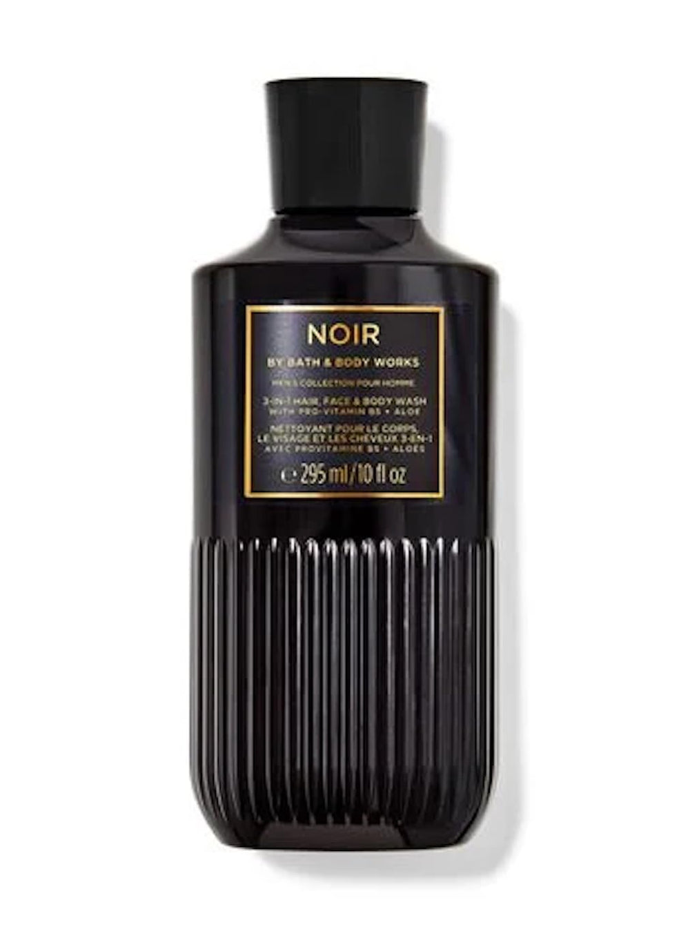 Bath & Body Works Noir front bottle shot showing scent notes and a convenient 10 oz size