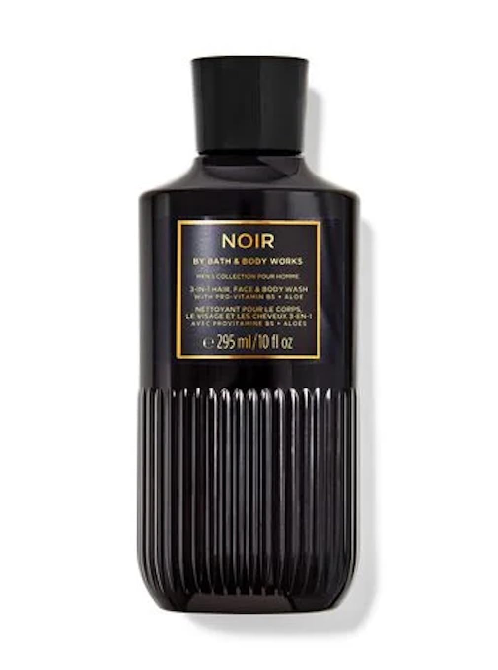 Bath & Body Works Noir front bottle shot showing scent notes and a convenient 10 oz size