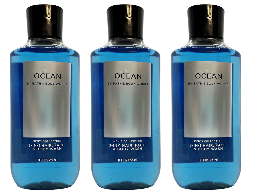 Bath & Body Works ocean pump closeup highlights textured bottle and easy dispensing