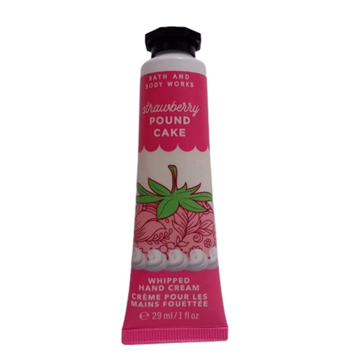 Bath & Body Works tube front view showing label and travel-size hydration