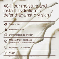 Bath & Body Works applying cream to forearm for quick absorption and hydration