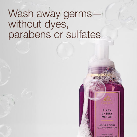 Bath & Body Works close-up pump dispensing foam with quick cleansing benefit