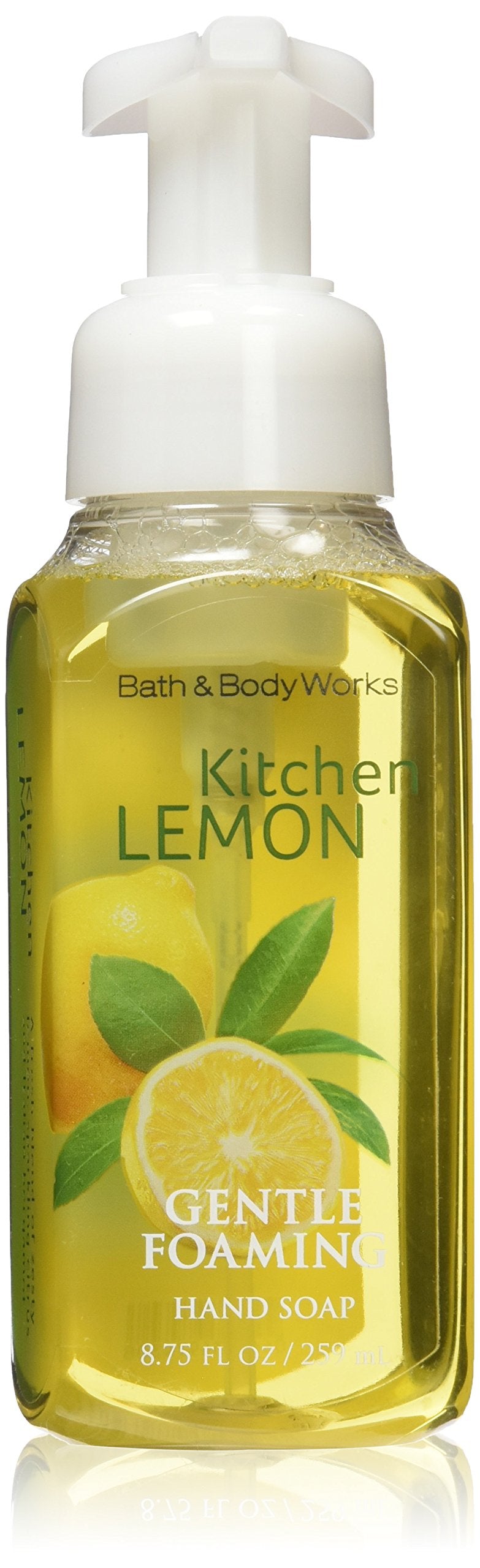 Bath & Body Works front packaging showing lemon foam and clear label for bright kitchen scent