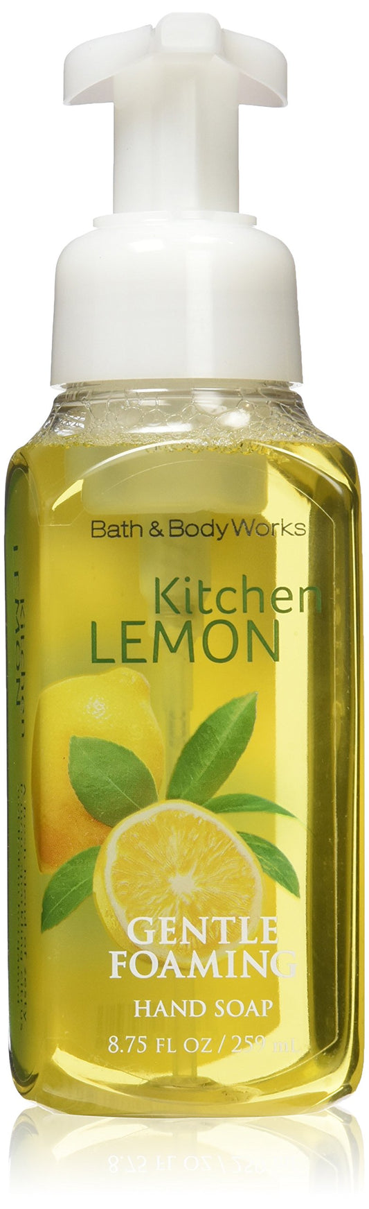 Bath & Body Works front packaging showing lemon foam and clear label for bright kitchen scent