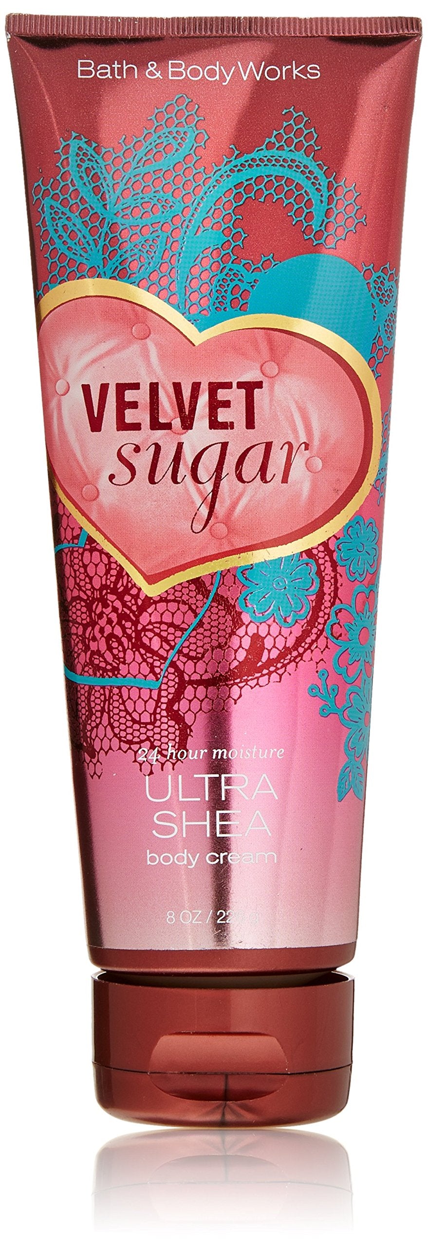 Bath & Body Works Velvet Sugar front jar showing label and 8 oz size for gifting