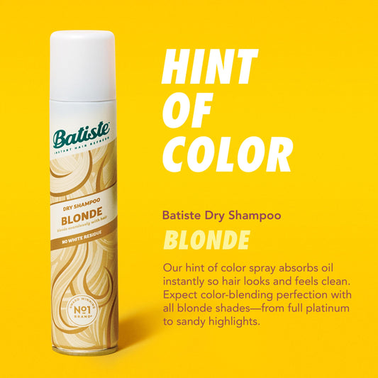 Batiste Blonde aerosol nozzle close-up illustrating precise, even spray benefit
