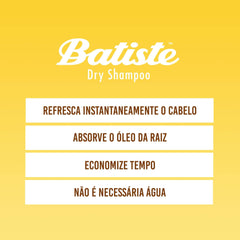 Batiste texture close-up of fine mist showing instant oil absorption