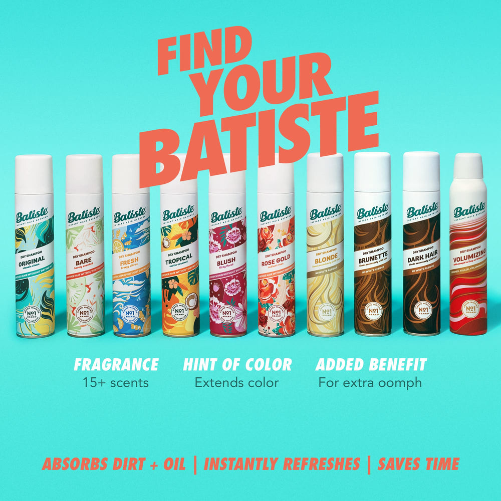 Close-up crown lifted with Batiste Bare for instant volume