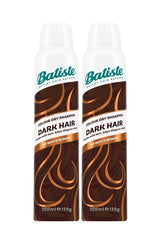Batiste dark hair front packaging showing two 6.73 oz bottles and tinted formula benefit