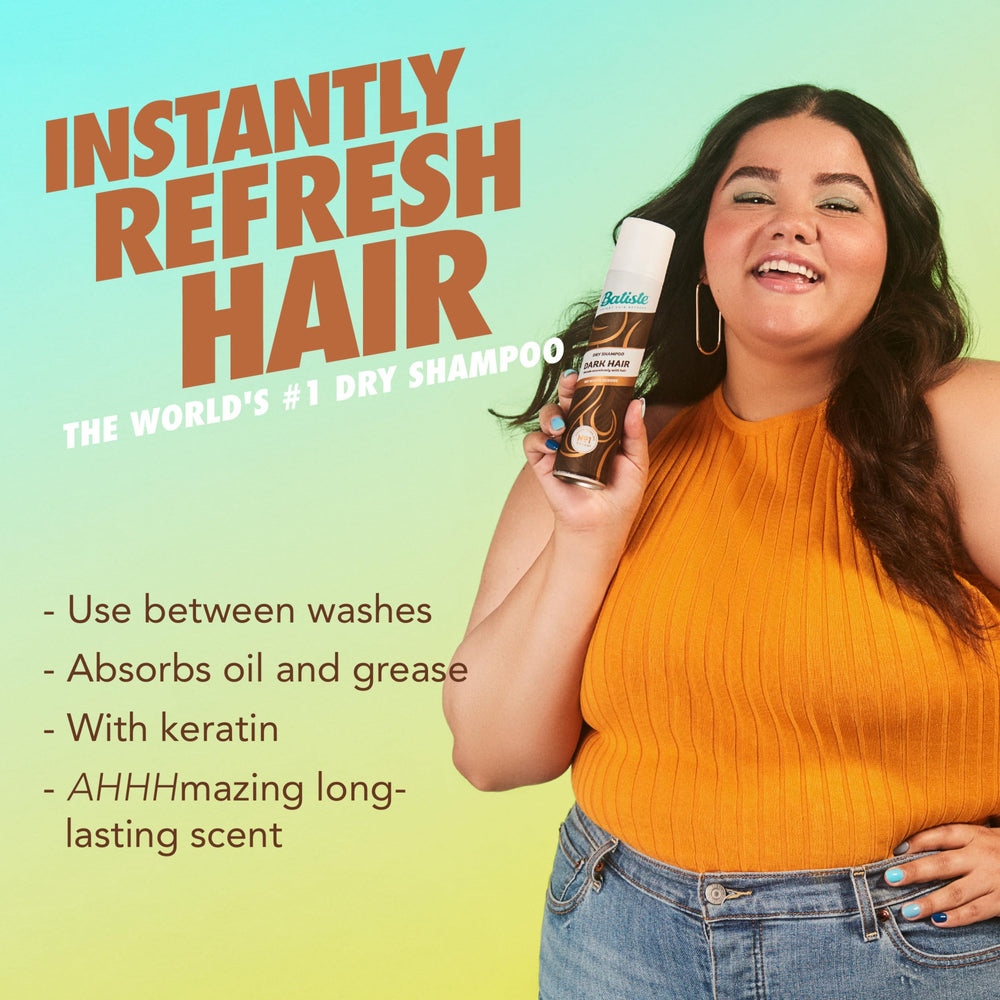 Batiste used to create an updo adding grip and fuller appearance