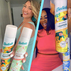 Batiste before-and-after hair comparison showing refreshed results