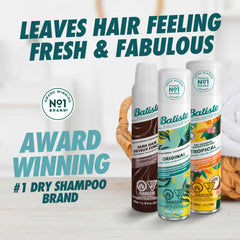 Batiste applying to roots demonstrating instant lift and volume benefit