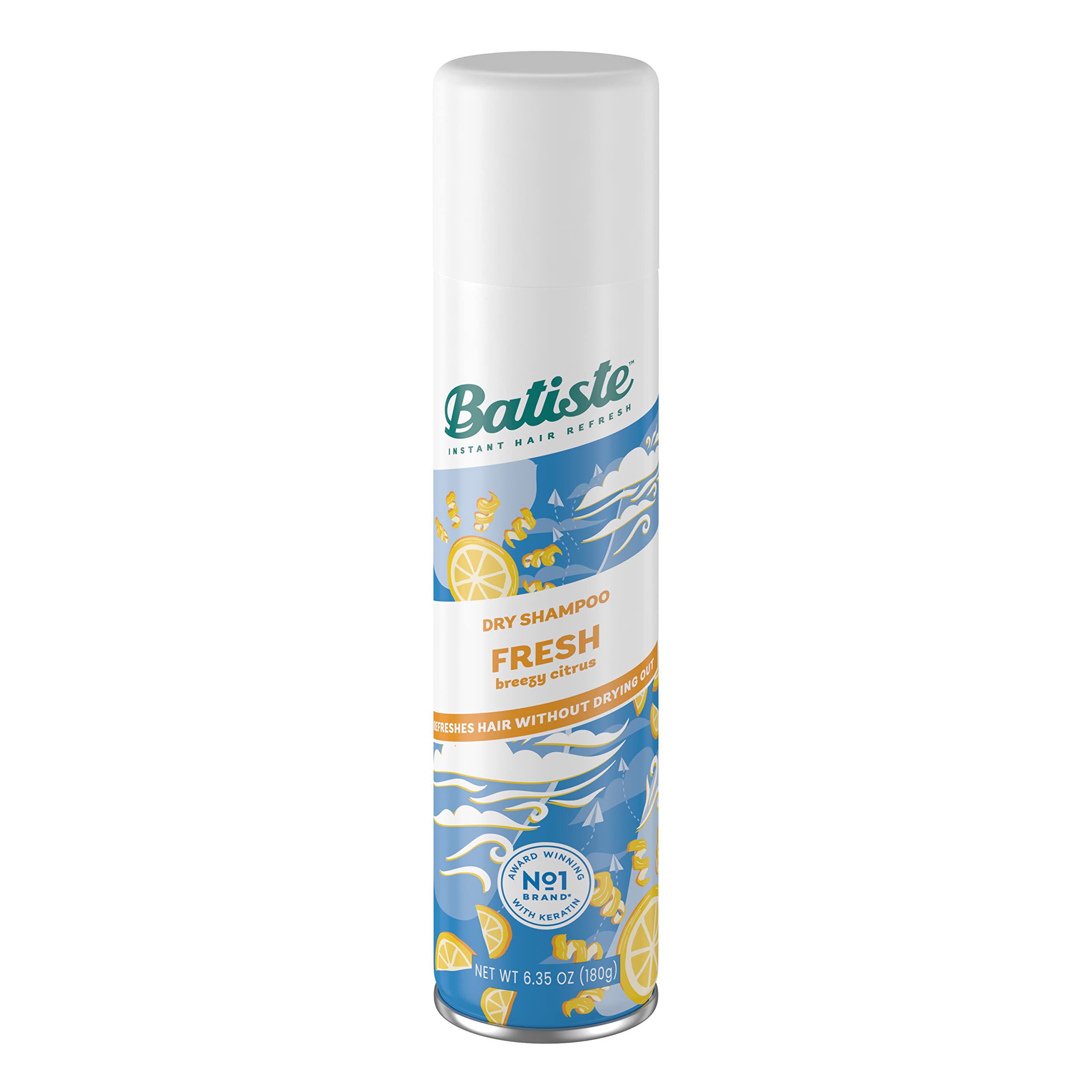 Batiste Fresh front packaging showing scent and size benefits