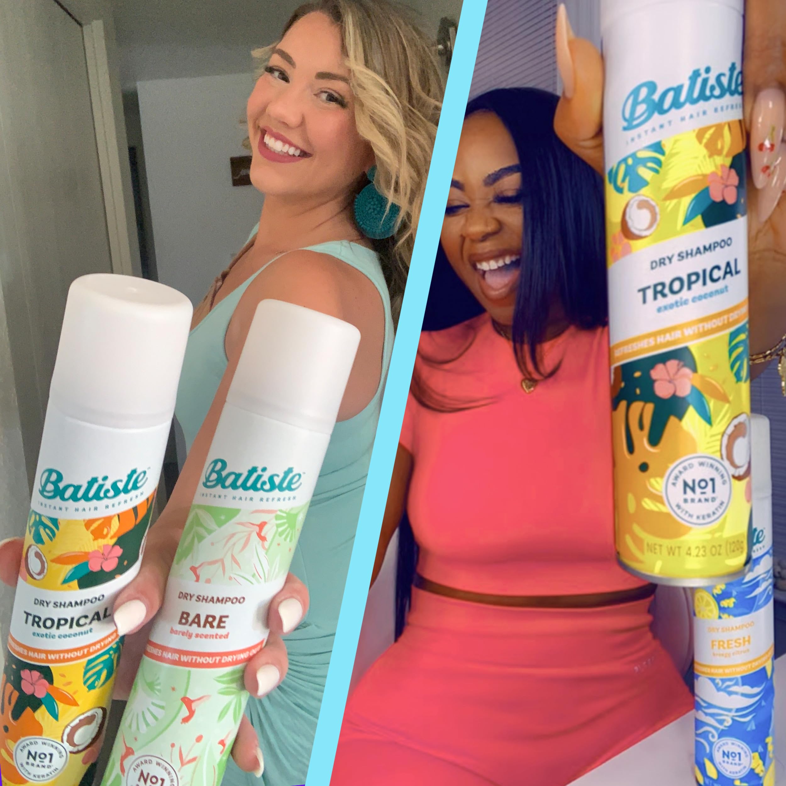 Batiste handheld size comparison showing travel-friendly convenience