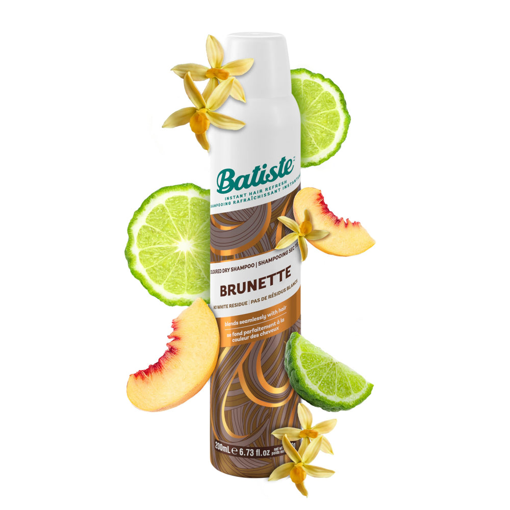 Batiste front packaging showing medium and brunette formula and volume boost