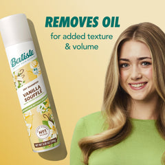 Batiste open can label visible, brand and scent clear for shoppers
