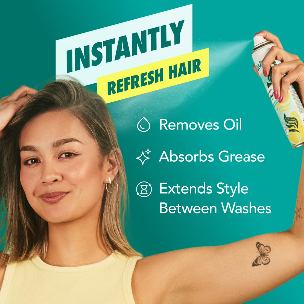 Batiste can in hand for size comparison and travel-ready convenience benefit