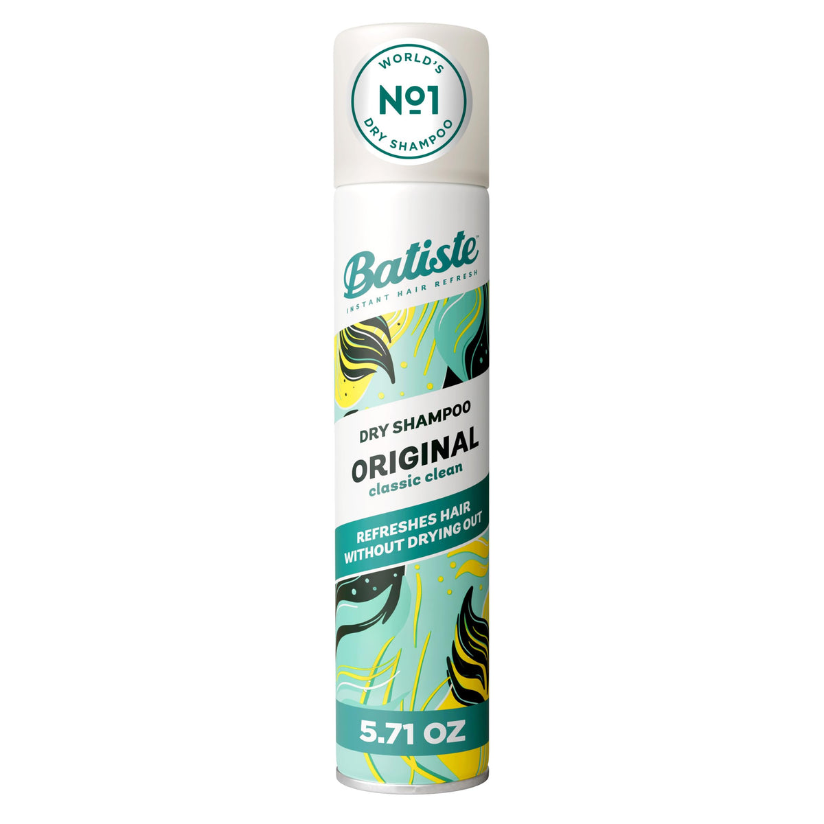 Batiste front packaging showing can and original fragrance benefit