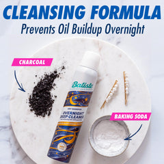 Batiste can spraying into hand to show mist and convenient application