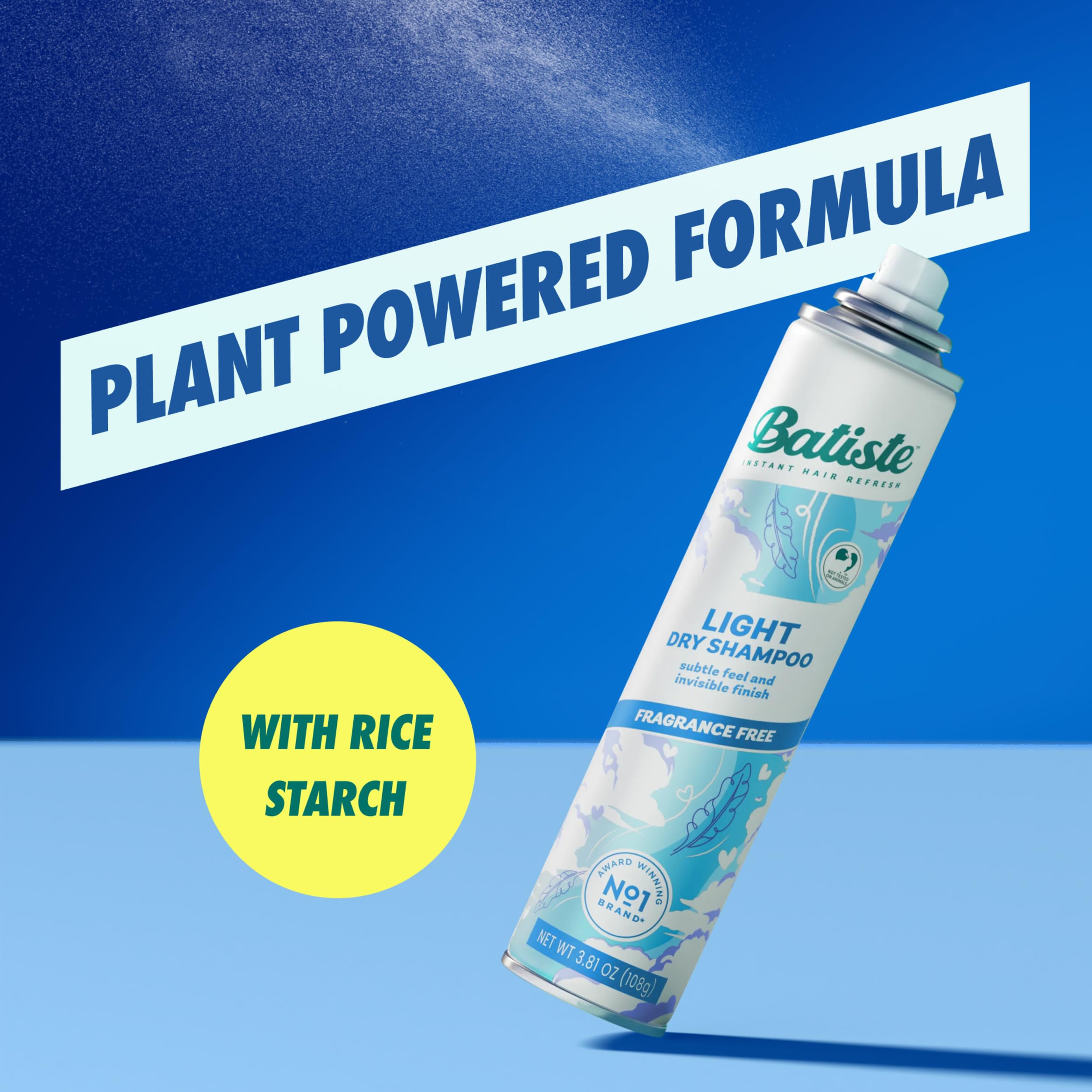Batiste label close-up showing ingredients list benefit fragrance-free formula