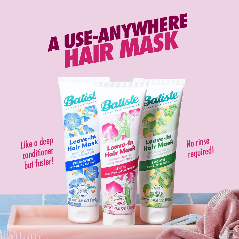 Batiste smoothing product on dry ends to reduce frizz and add shine