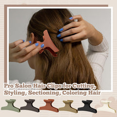Batiyeer clip holding hair section during styling for salon convenience