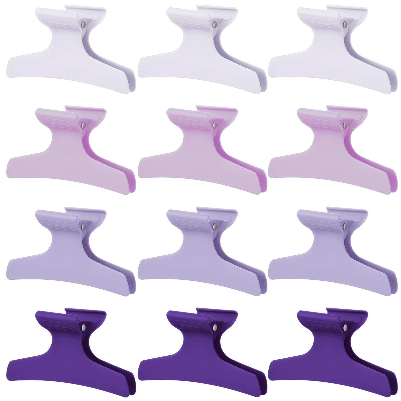Batiyeer front view of purple butterfly clips showing set benefits