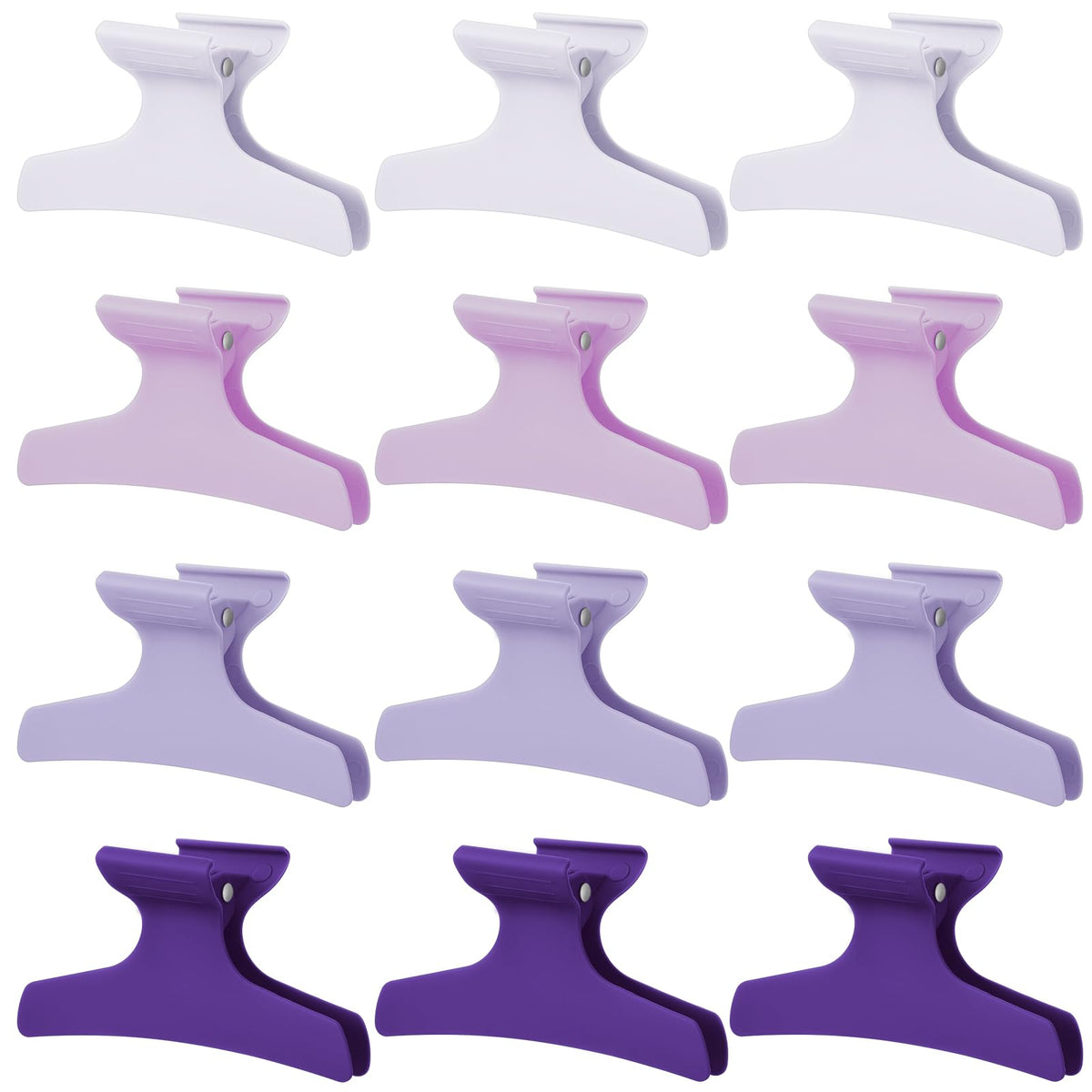 Batiyeer front view of purple butterfly clips showing set benefits