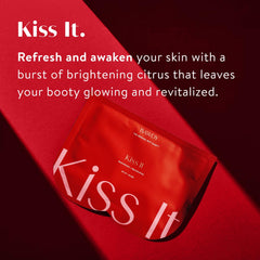 BAWDY single sheet close-up revealing citrus mask shape and smooth fit benefit