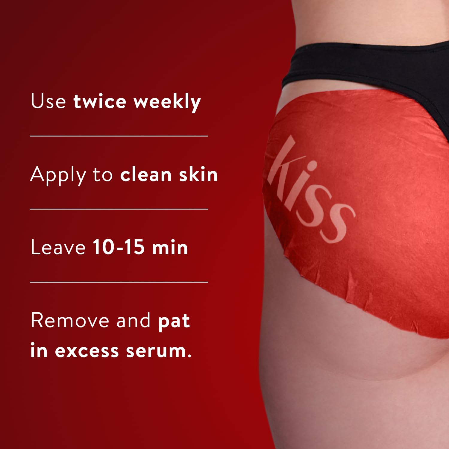 BAWDY sheet beside hand showing true-to-size scale for confident fit