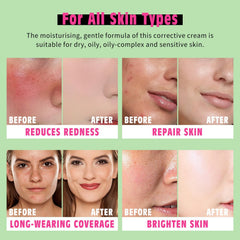 bayfree application on hand showing color blend, natural coverage demonstrated