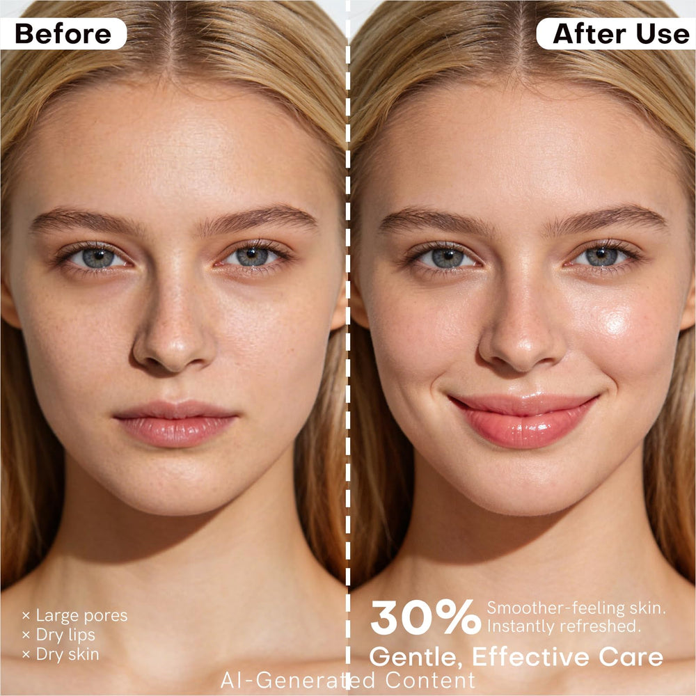 bayfree lip mask application on lips showing smoothing and moisturizing effect