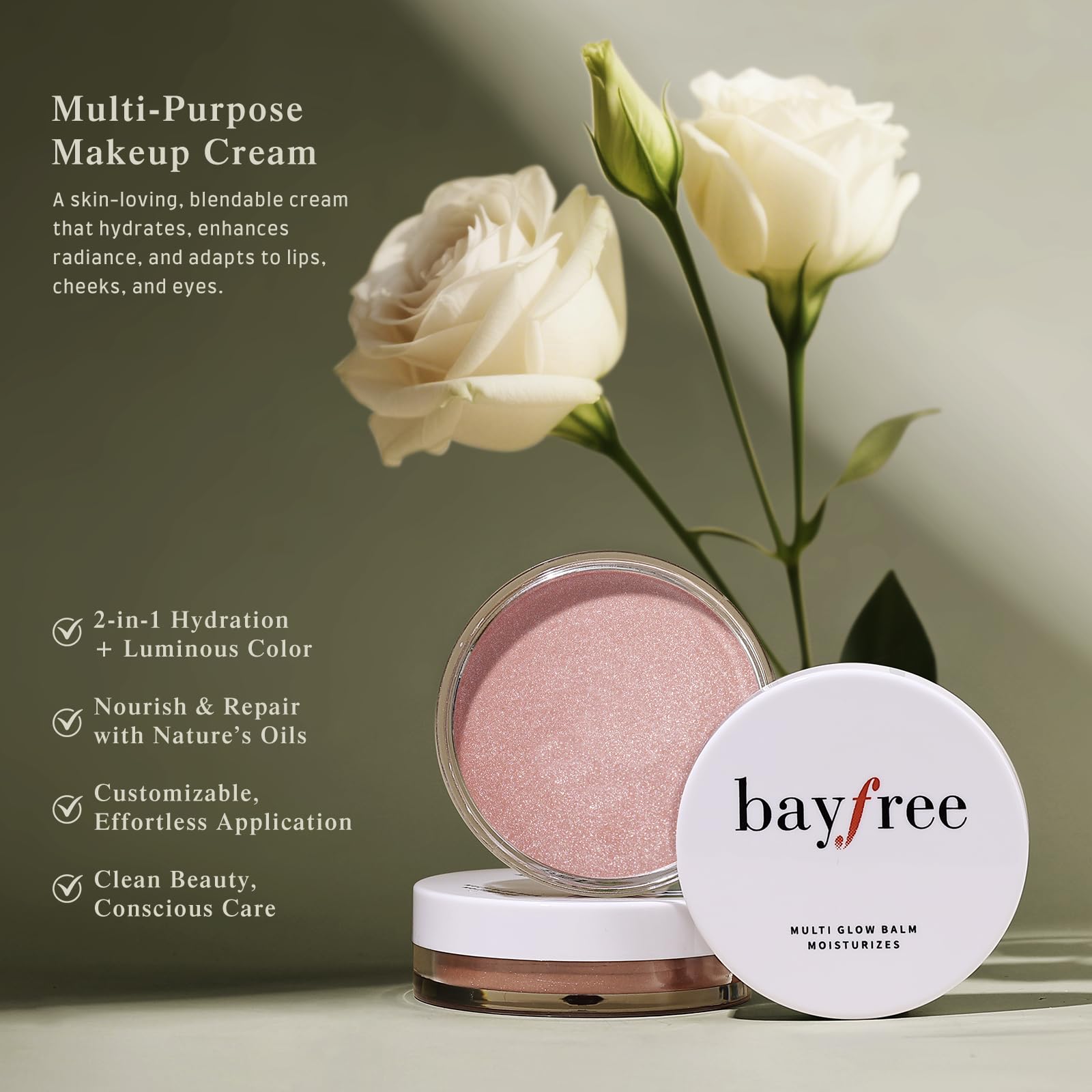 bayfree swipe on skin finger swatch showing blendable natural color