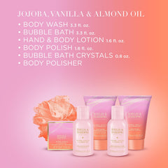 Baylis & Harding bubble bath pouring into bathtub creating rich, relaxing foam