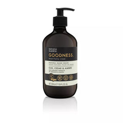Baylis & Harding front packaging showing 500ml bottle and pump, adds convenience