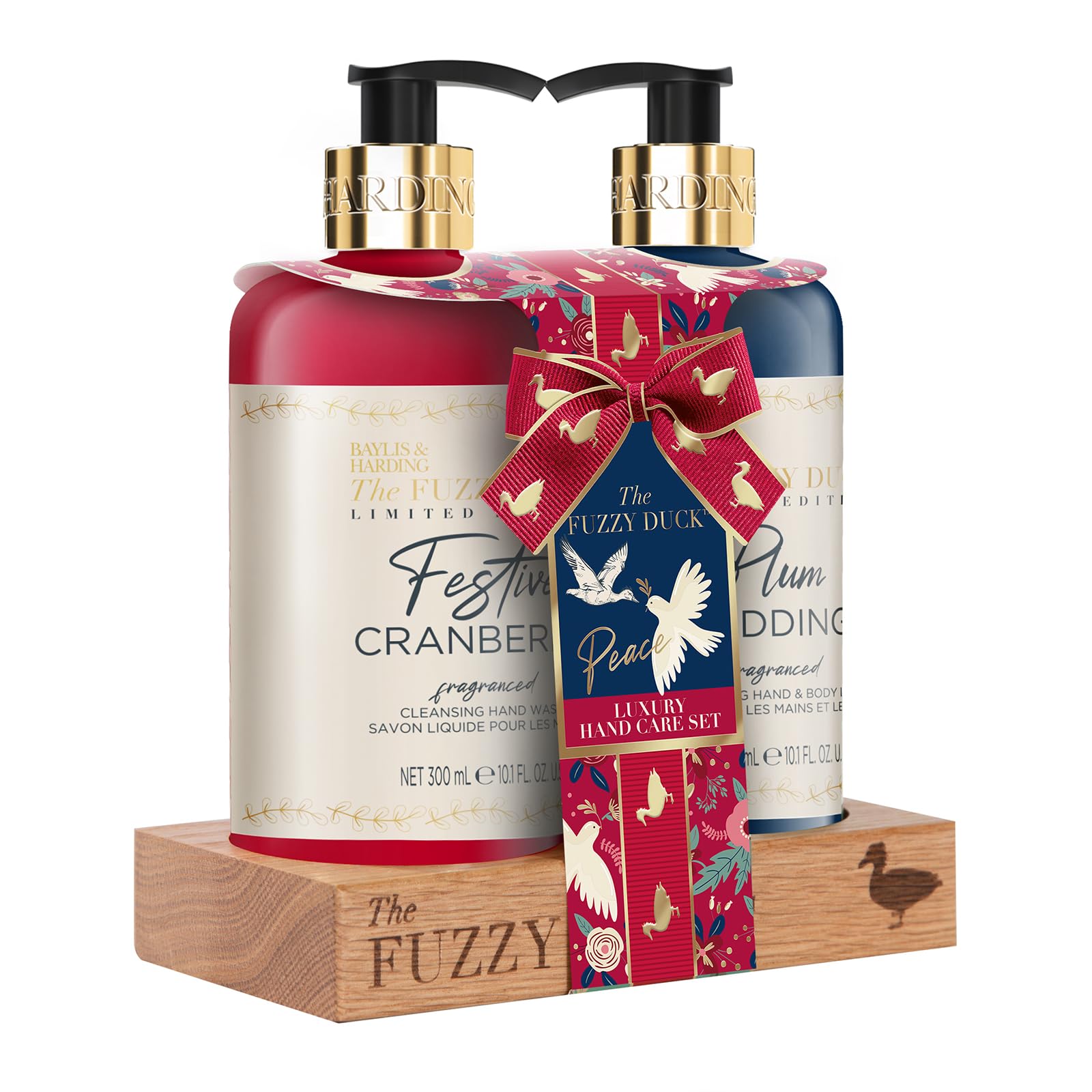 Baylis & Harding set styled in a winter bathroom showing decorative display and gifting vibe