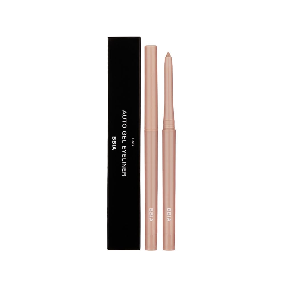 BBI@ BBIA front view of Almond Beige eyeliner showing slim automatic barrel
