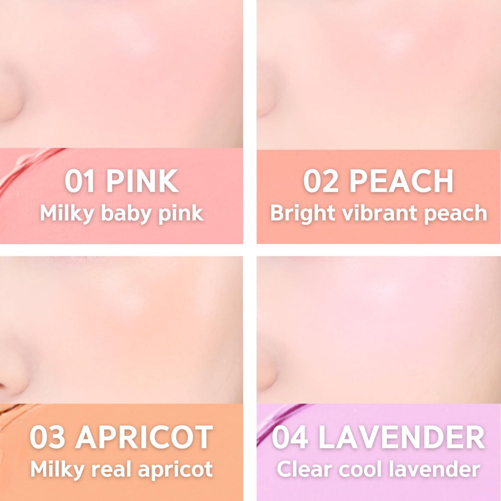 BBIA arm swatches of Downy Rosy showing buildable pigment benefit